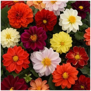 Dahlia mix winter Flower