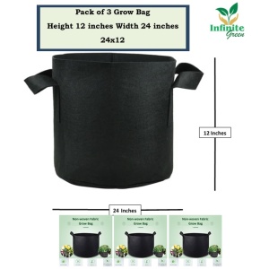 3 Grow Bags 24x12