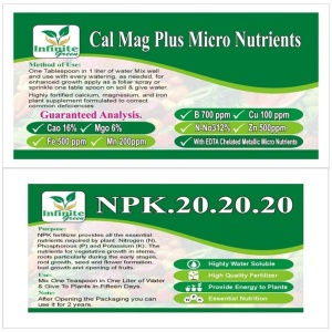 NPK 20-20-20 & Cal Mag Plus 100 grams each