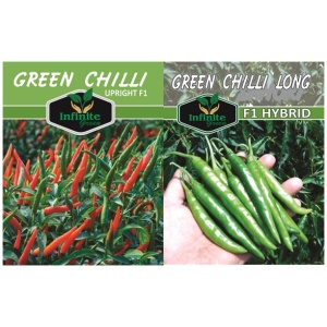 Upright Green Chilly F1 & Green long Chilly F1
