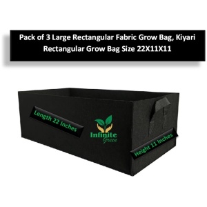 3 Large Rectangular / Keyari Grow Bag